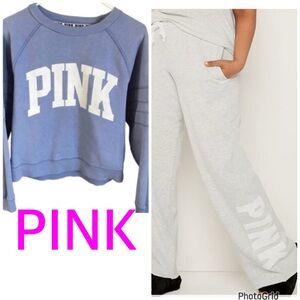 PINK Victoria's Secret Sweatshirt Sweatpant Set